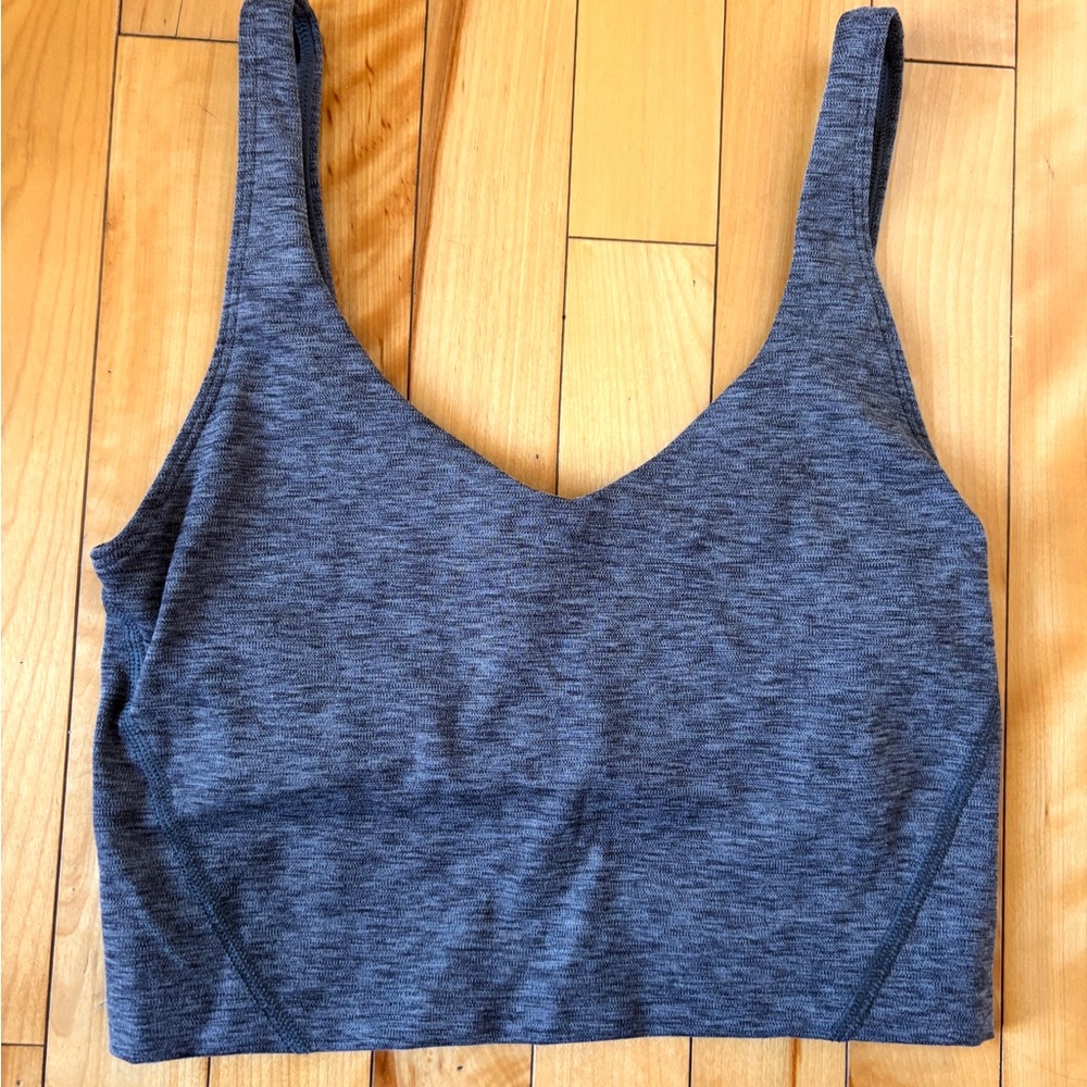 Gilly Hicks Gray Sports Bra Tank with Soft Jersey Texture